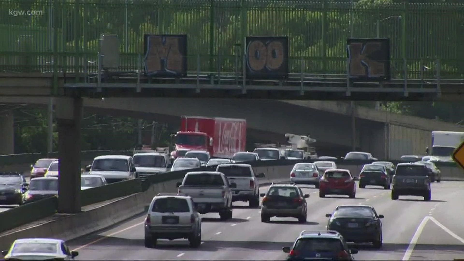 A man accused of graffiti tagging was arrested.