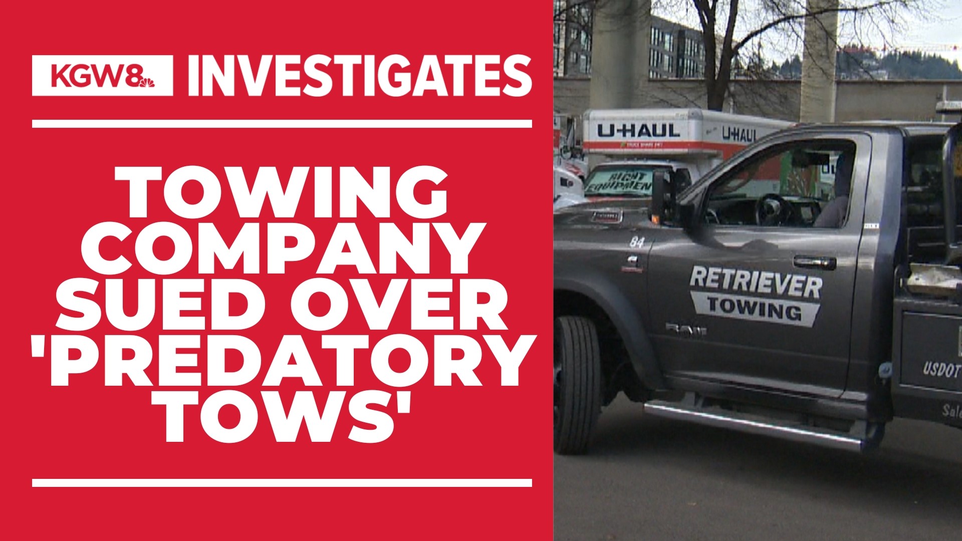 Oregon’s Attorney General filed a lawsuit Tuesday against Retriever Towing, one of the state’s largest towing operations, accusing the company of illegal tows.