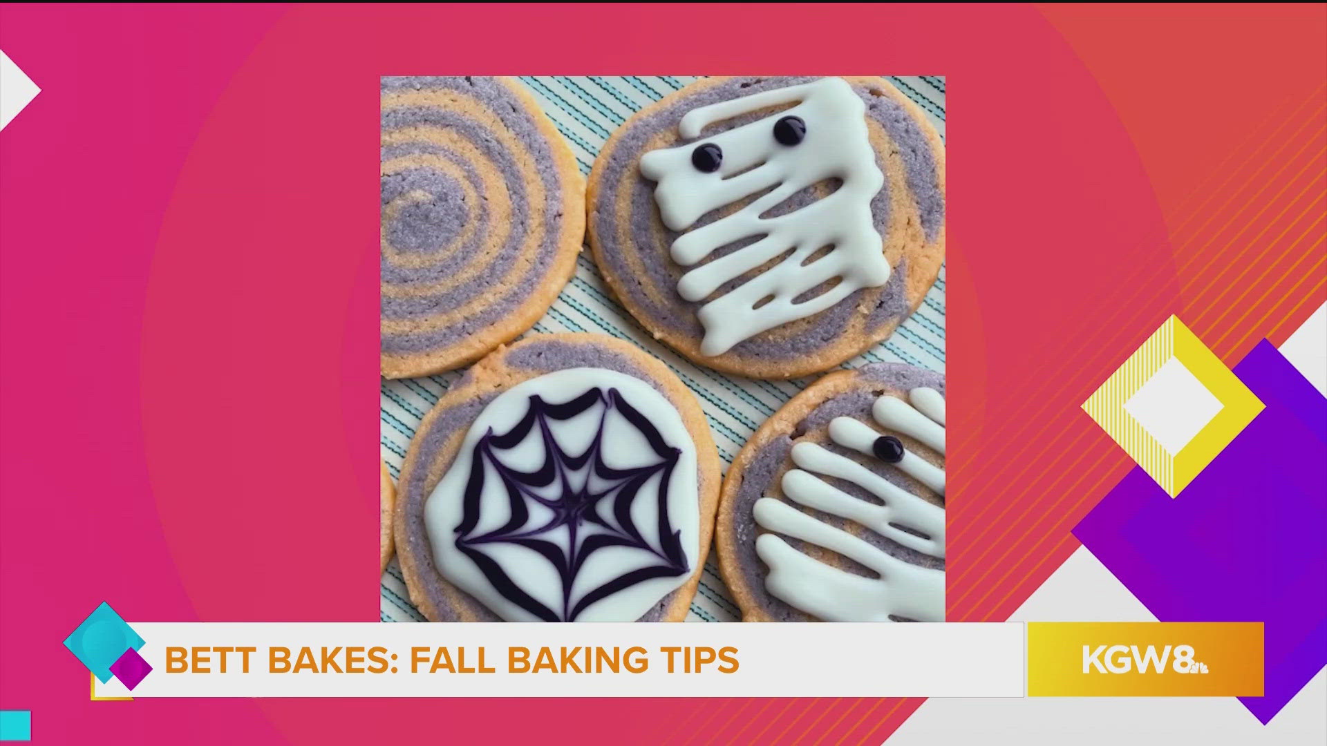 Elizebett, known as Bett Bakes online, shows us how to make a glaze to decorate your Halloween sugar cookies