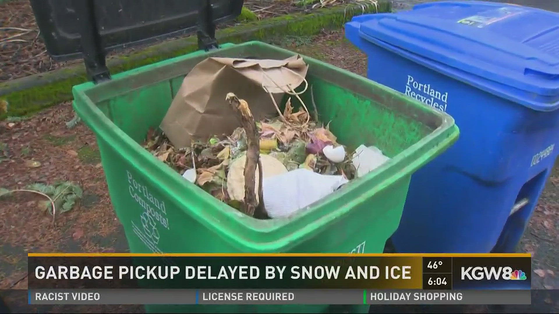 Many garbage, recycling bins still full after snowstorm