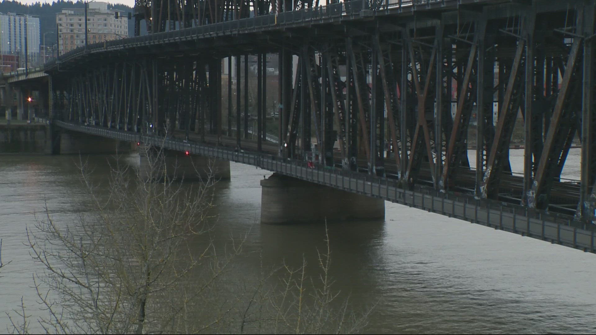 The path for bicyclists and pedestrians on the lower deck of the bridge will be closed this week due to repairs.