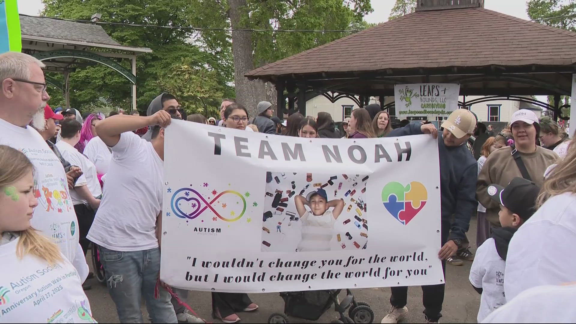 More than 2,000 attended Sunday’s Autism Walk at Oaks Park, hosted by the Autism Society of Oregon.