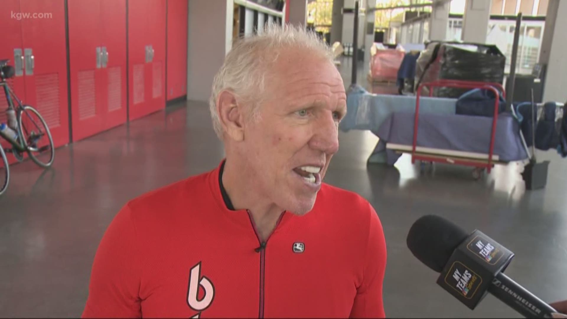 Portland basketball fans got to take a trip down memory lane with Blazers legend Bill Walton. They joined him on a bike ride through town to kick off the team’s 50th anniversary season.