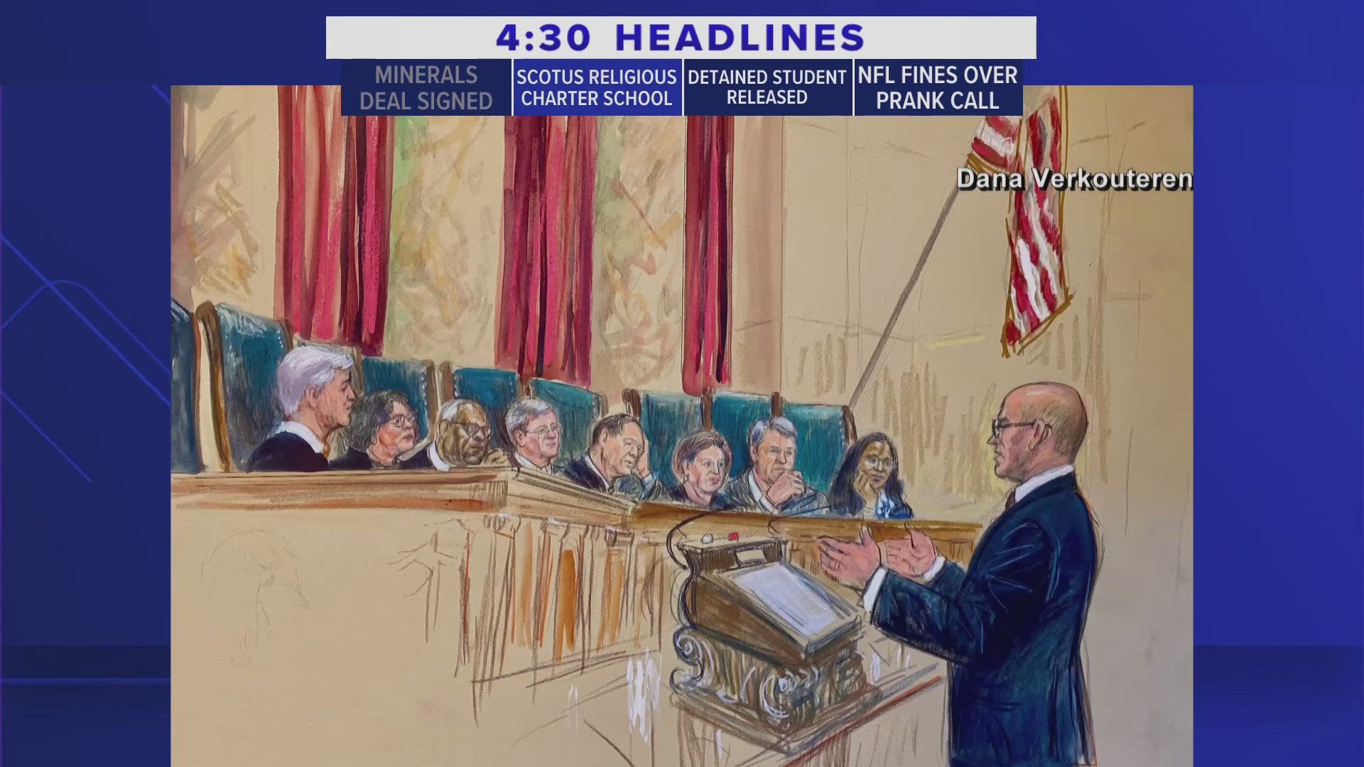 The Supreme Court seems split on religious charter schools, with Roberts holding a key vote and Barrett recused.