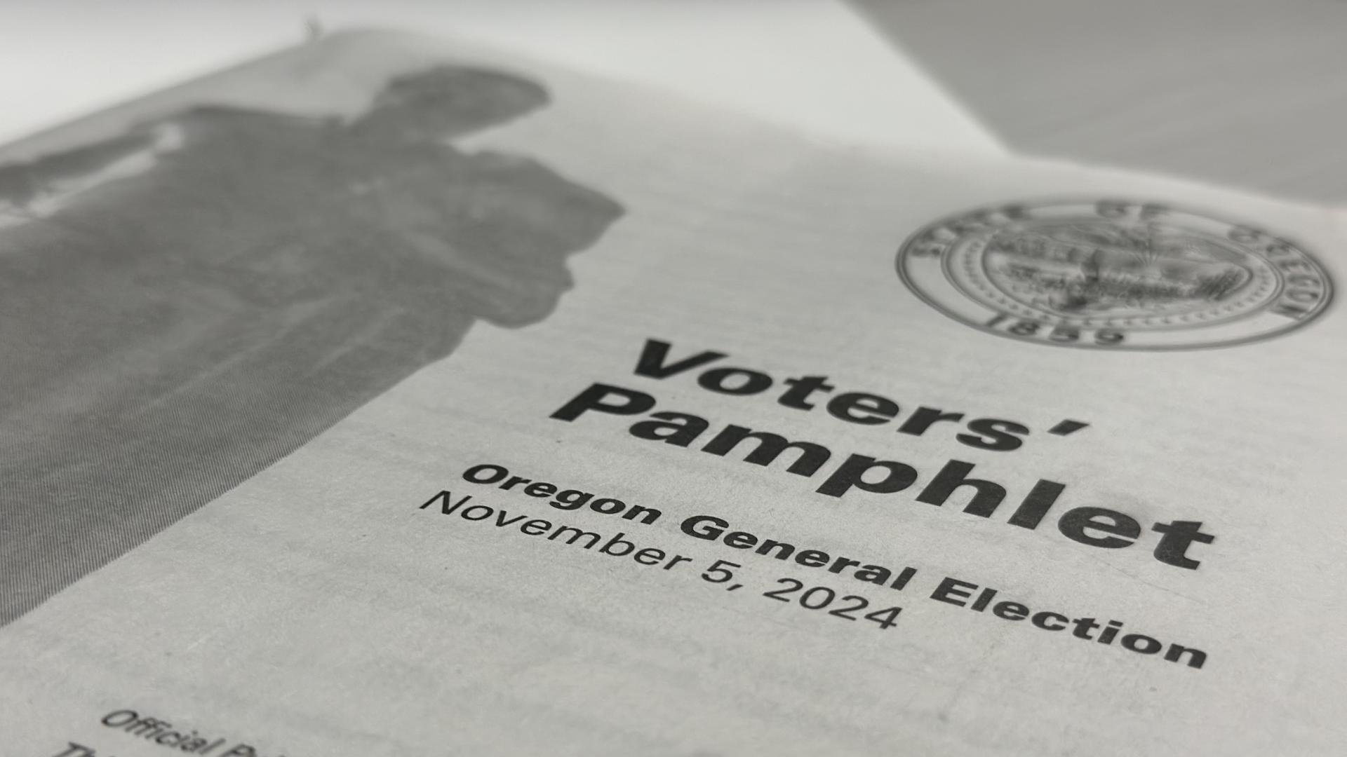 The Oregon Secretary of State's Office and the Oregon Republican Party explained why Donald Trump isn't in the voters' pamphlet for the general election.