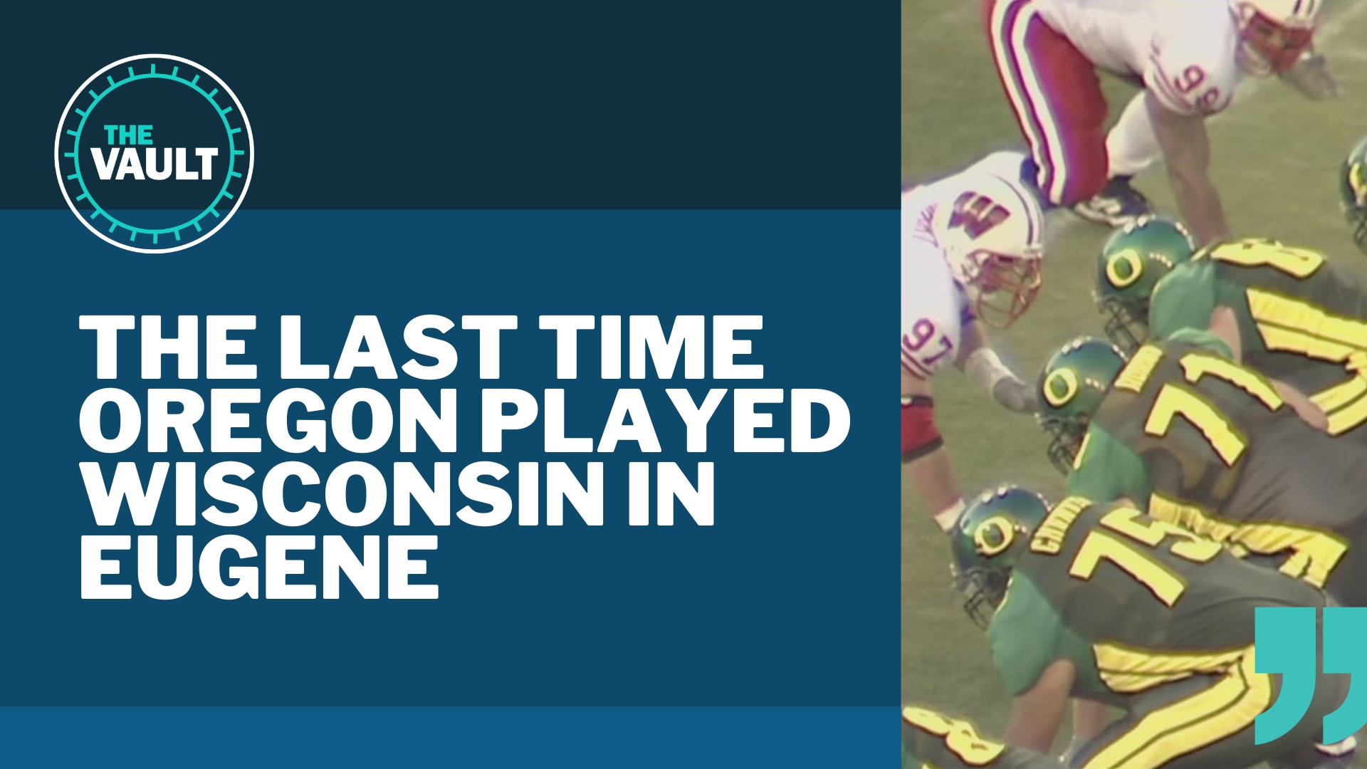 The last time Oregon met Wisconsin in Eugene, it was a big game — though perhaps not as big as their upcoming bout in Madison.