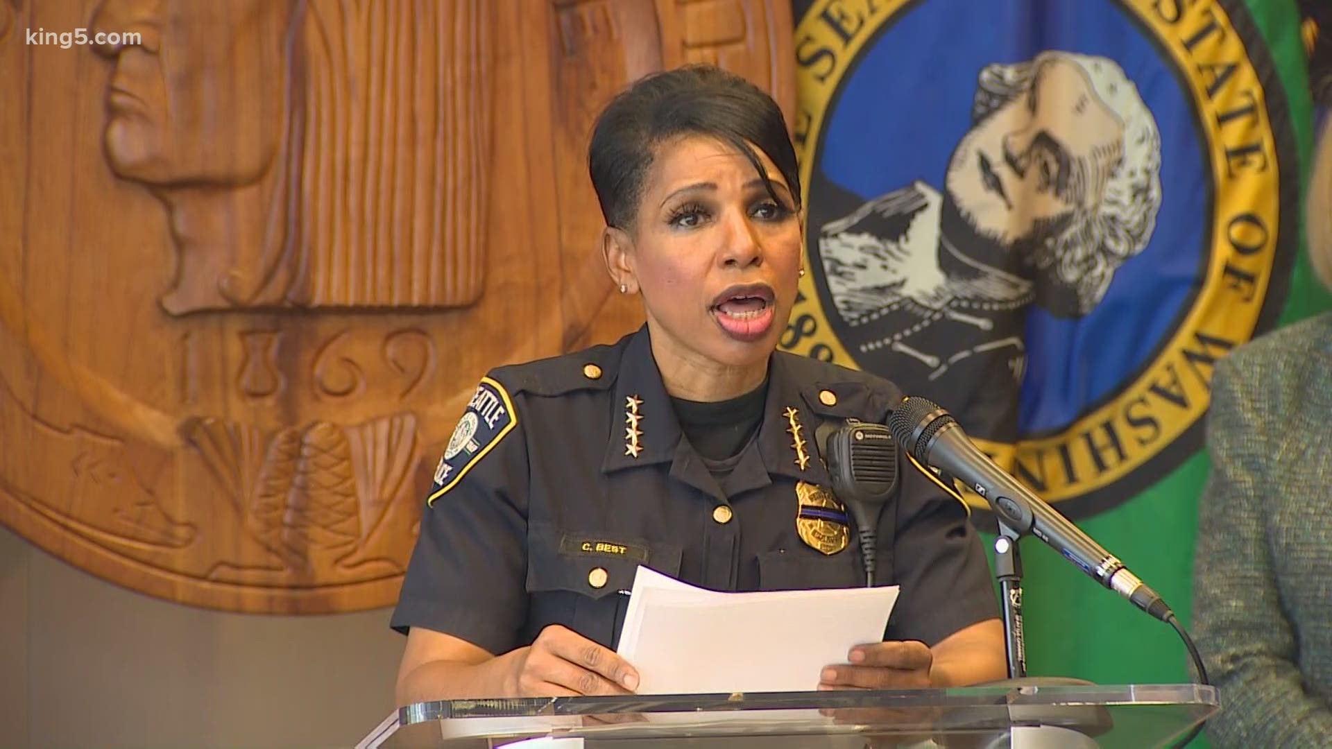 The use of tear gas will be temporarily suspended for the next 30 days, according to Seattle Police Chief Carmen Best. The change comes following calls for change.