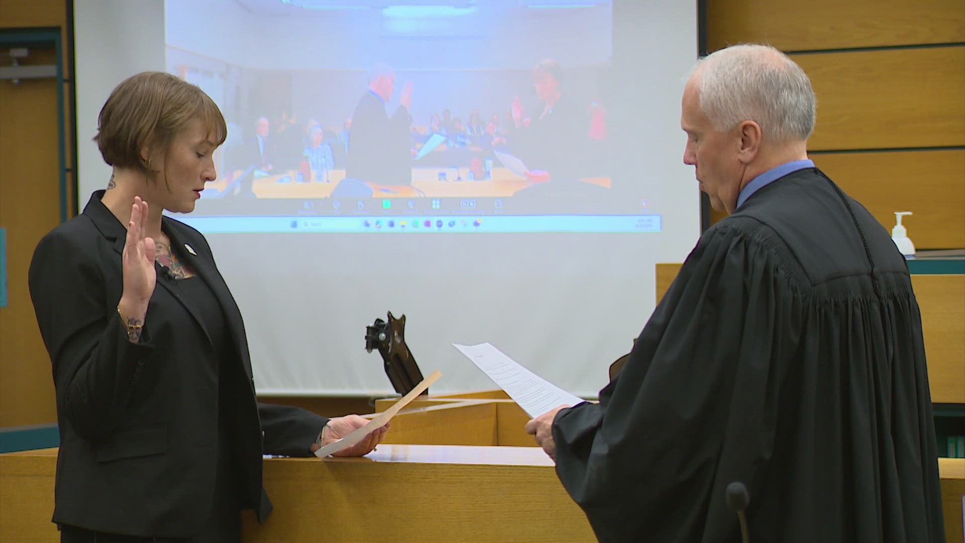 Pierce County Felony Drug Court celebrated a "first" in its decades-long history. One of its graduates is returning to the courtroom as an attorney.