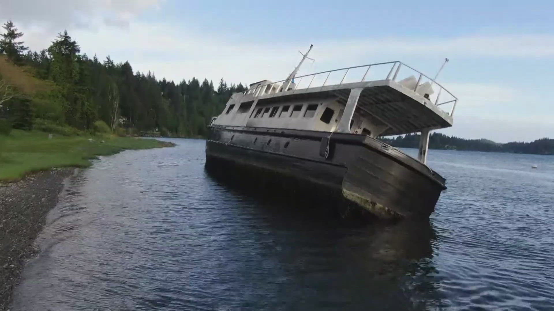 While the recent windstorm played a minor role, it was actually the work of a vandal.