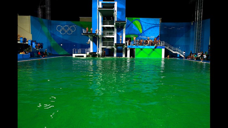 Water Tanks Ran Out Of Some Chemicals Causing Green Diving Pool Kgw Com