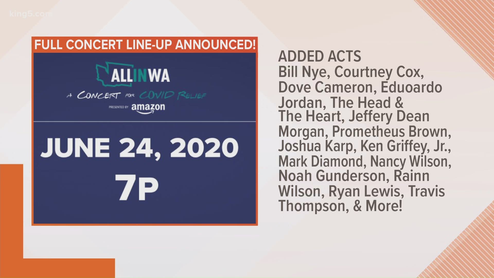 The benefit concert was initially set to raise money for COVID-19 charities, but has now been expanded to include Black communities.