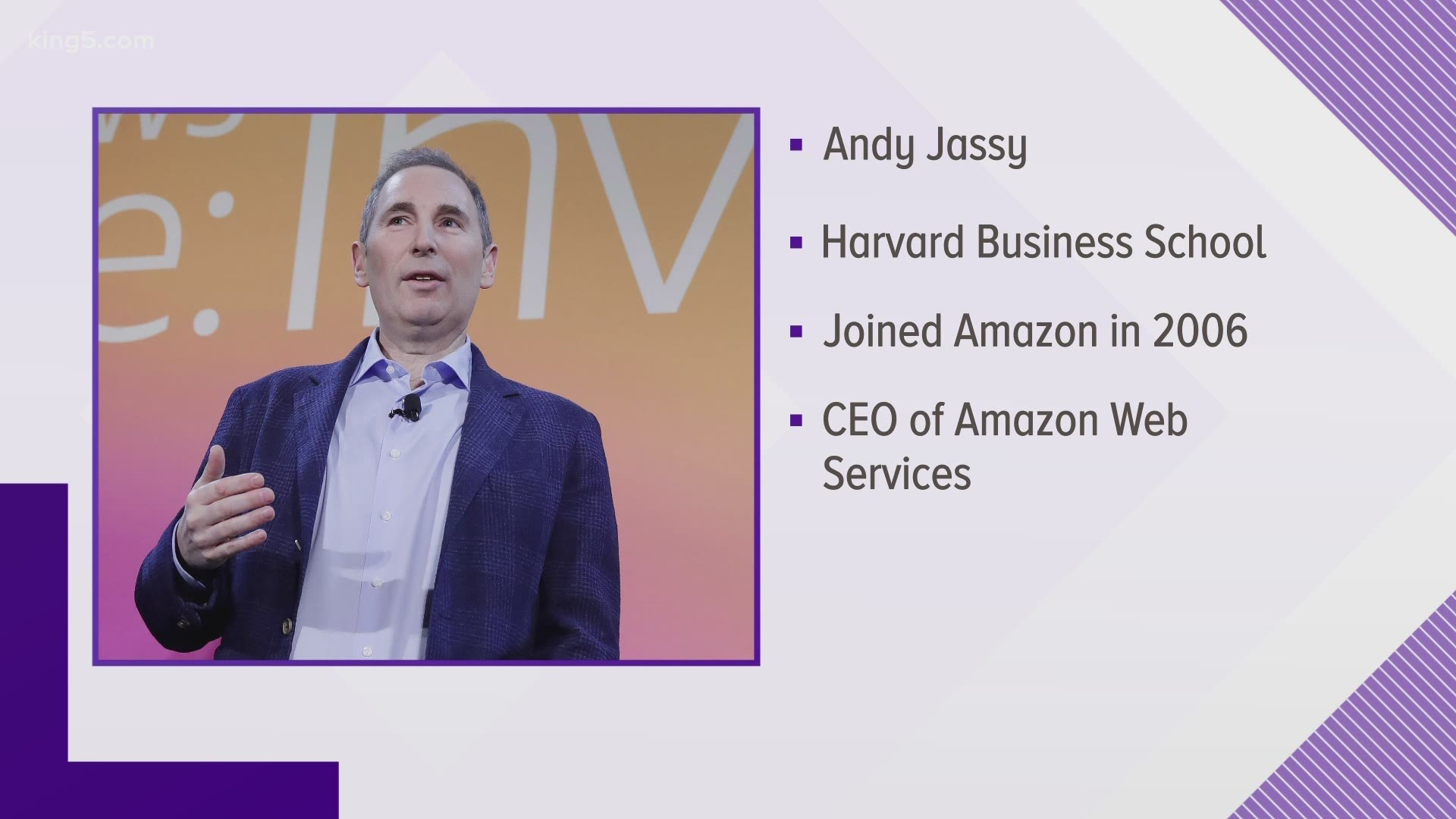 Amazon announced its founder and CEO Jeff Bezos will transition to the role of executive chair in the third quarter of 2021. Andy Jassy will become the new CEO.