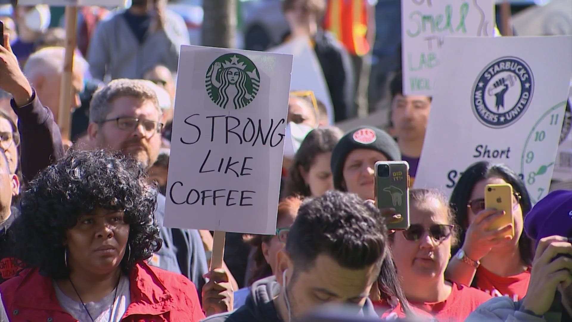 Workers say they want better pay and more consistent schedules. Starbucks says it functions better when it works directly with employees.