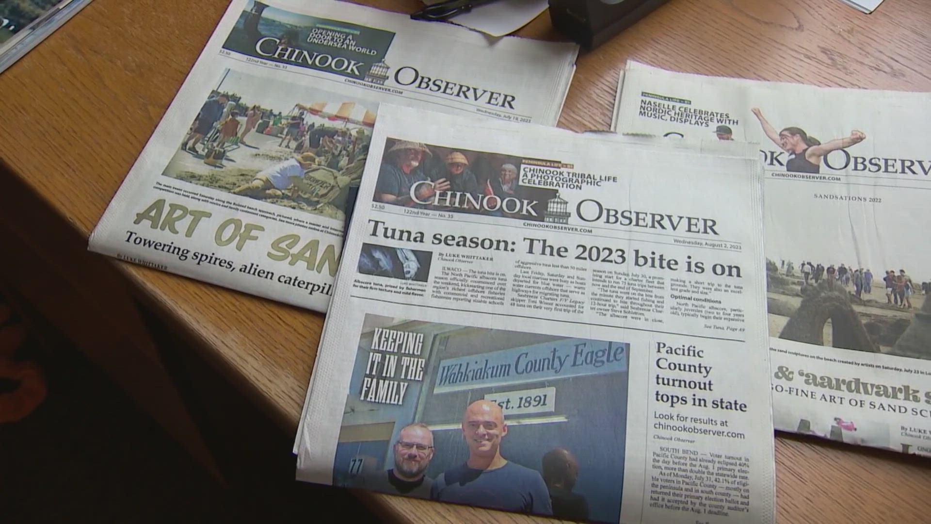 The sheriff of Pacific County says the Chinook Observer has not been printing the truth. The paper's editor calls the claim ridiculous.