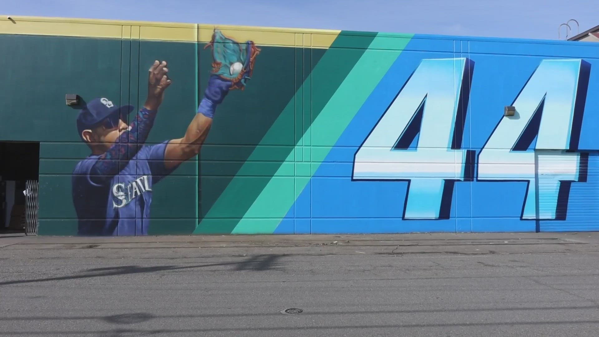 The mural can be seen on Occidental Avenue South near Edgar Martinez Drive.