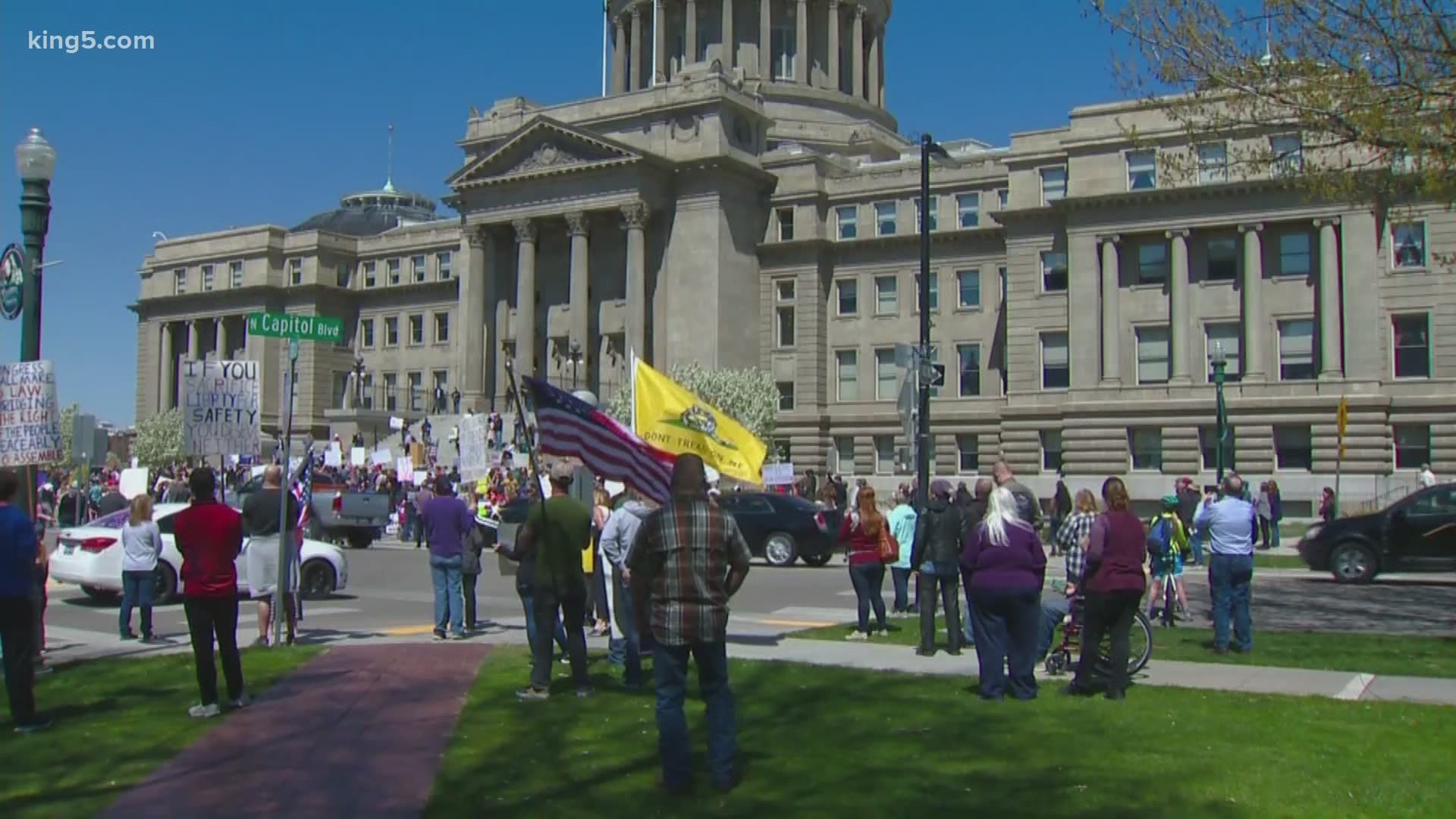 Protesters are planning to gather in Olympia on Saturday to rally against the Stay-at-Home order.