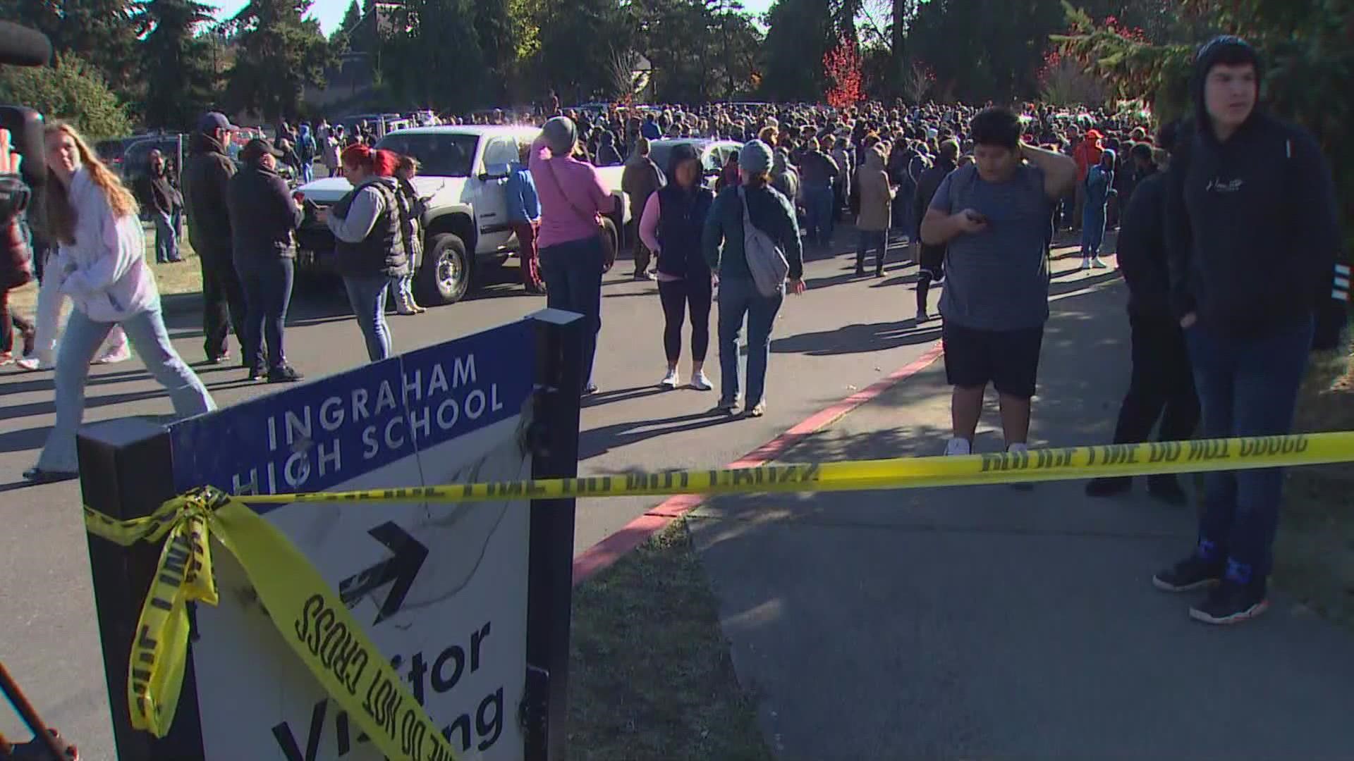 One student was shot and killed Tuesday morning at Ingraham High School in North Seattle.