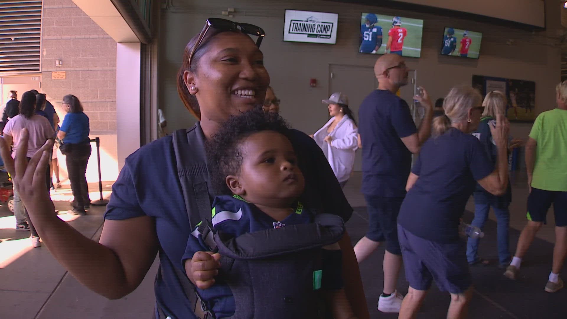 The 12th man turned out at Lumen Field for Seahawks Football Fest. As the Hawks get ready for the upcoming season, they treated fans to a scrimmage in the stadium.