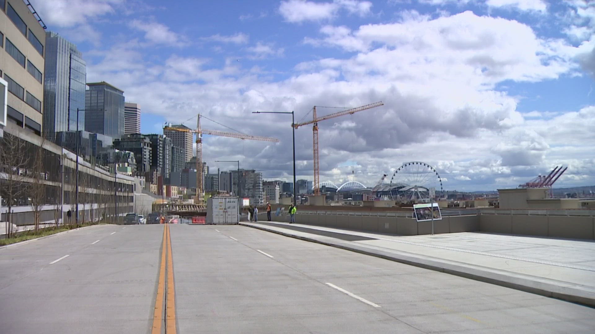 Road built to replace Alaskan Way Viaduct opening within 2 weeks | kgw.com