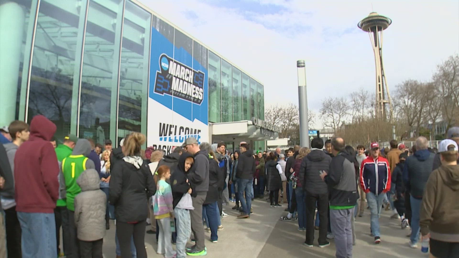 It's the first time March Madness games have been held in Seattle in the past decade.