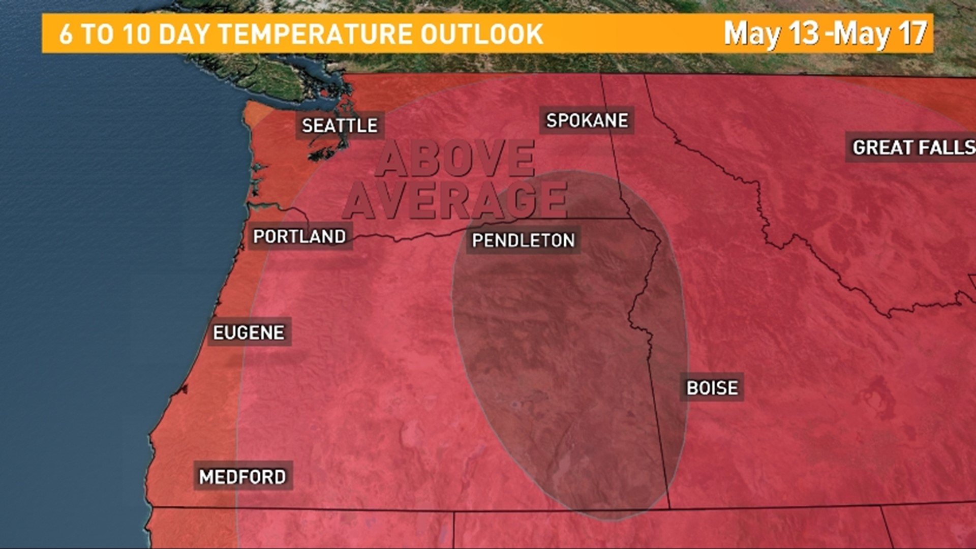 Mother's Day weekend to see 80degree weather in Seattle