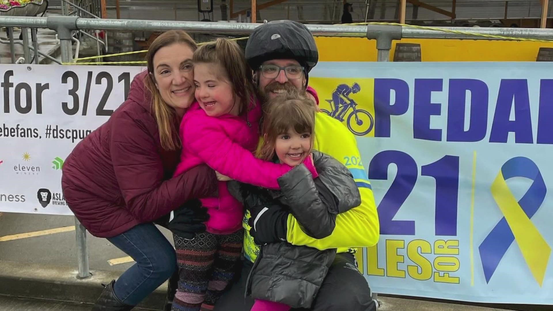 Matt Lyman will end his bike ride in Portland on March 21. The effort is intended to raise awareness for Down Syndrome Community of Puget Sound.