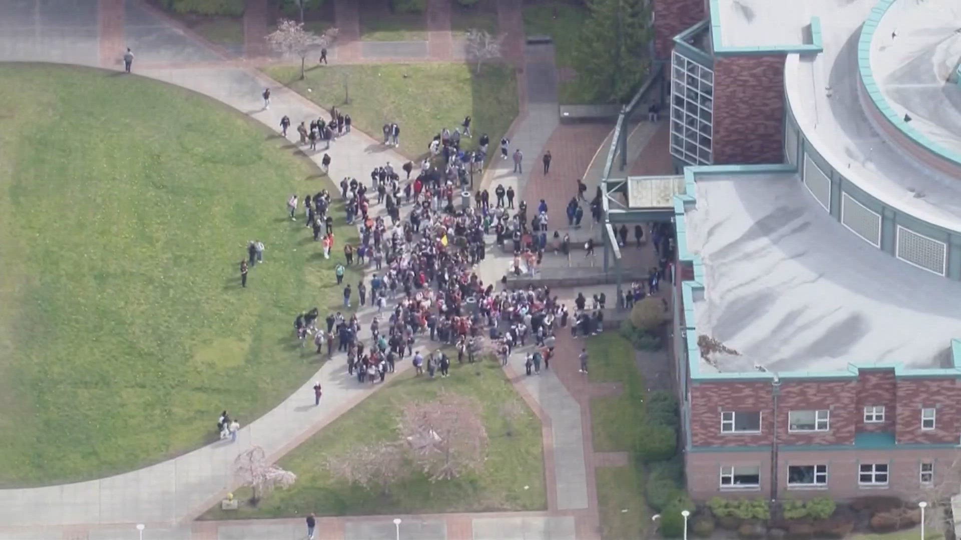 The nationwide walkout was planned by Students Demand Action.