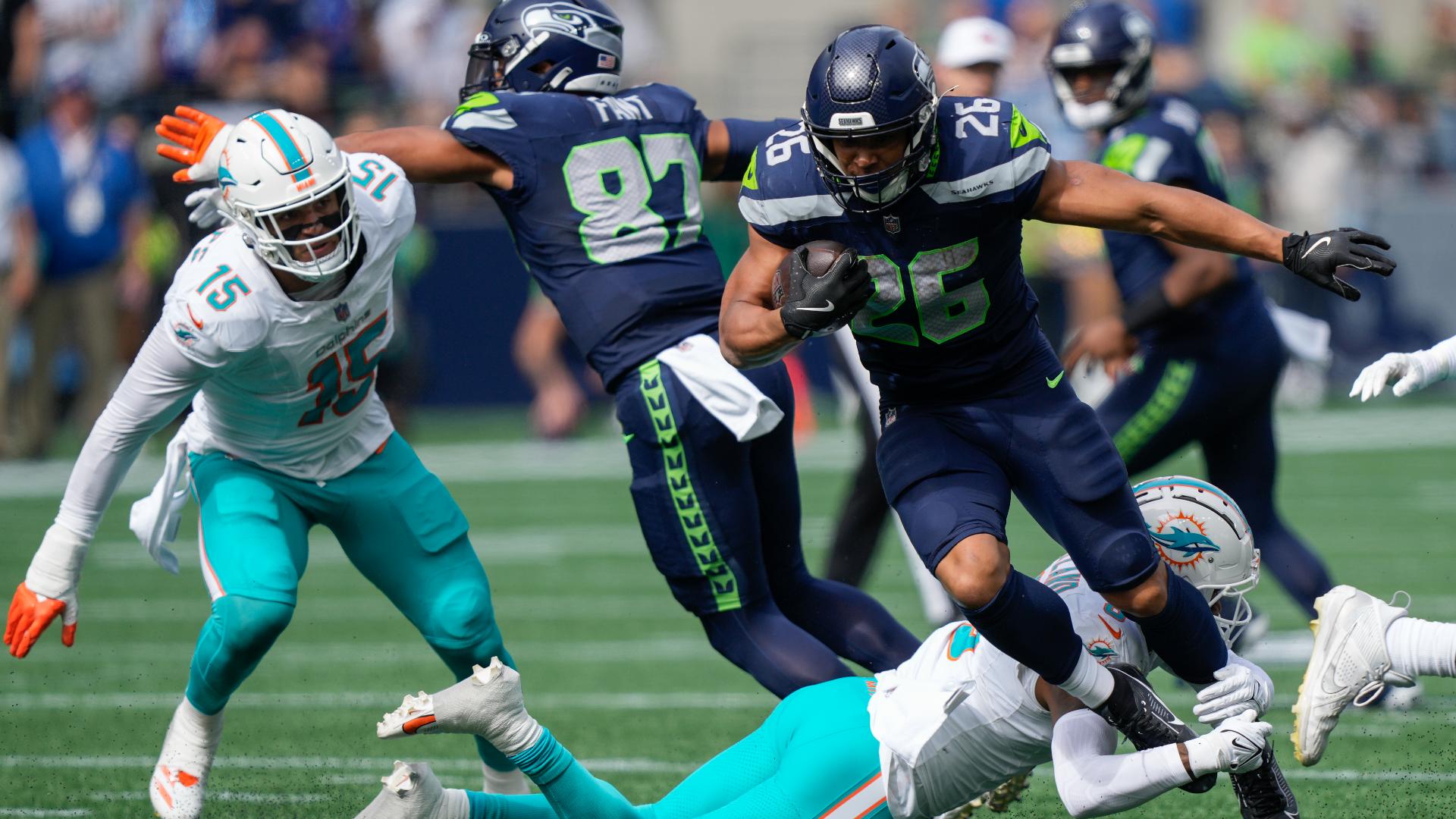 The Seattle Seahawks beat Miami 24-3 on Sunday where the attention turned to another injury suffered by a Dolphins quarterback.