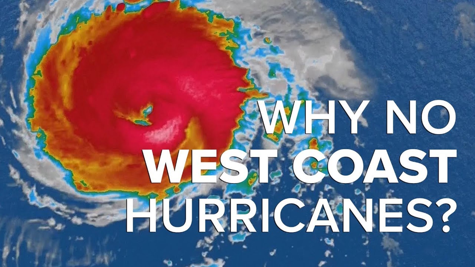 The U.S. West Coast has cold ocean waters not supportive for hurricanes and the wind carries hurricanes away from the West Coast.