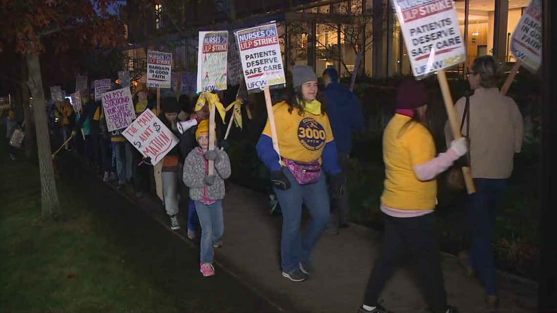 Providence Regional Medical Center nurses go on strike | kgw.com