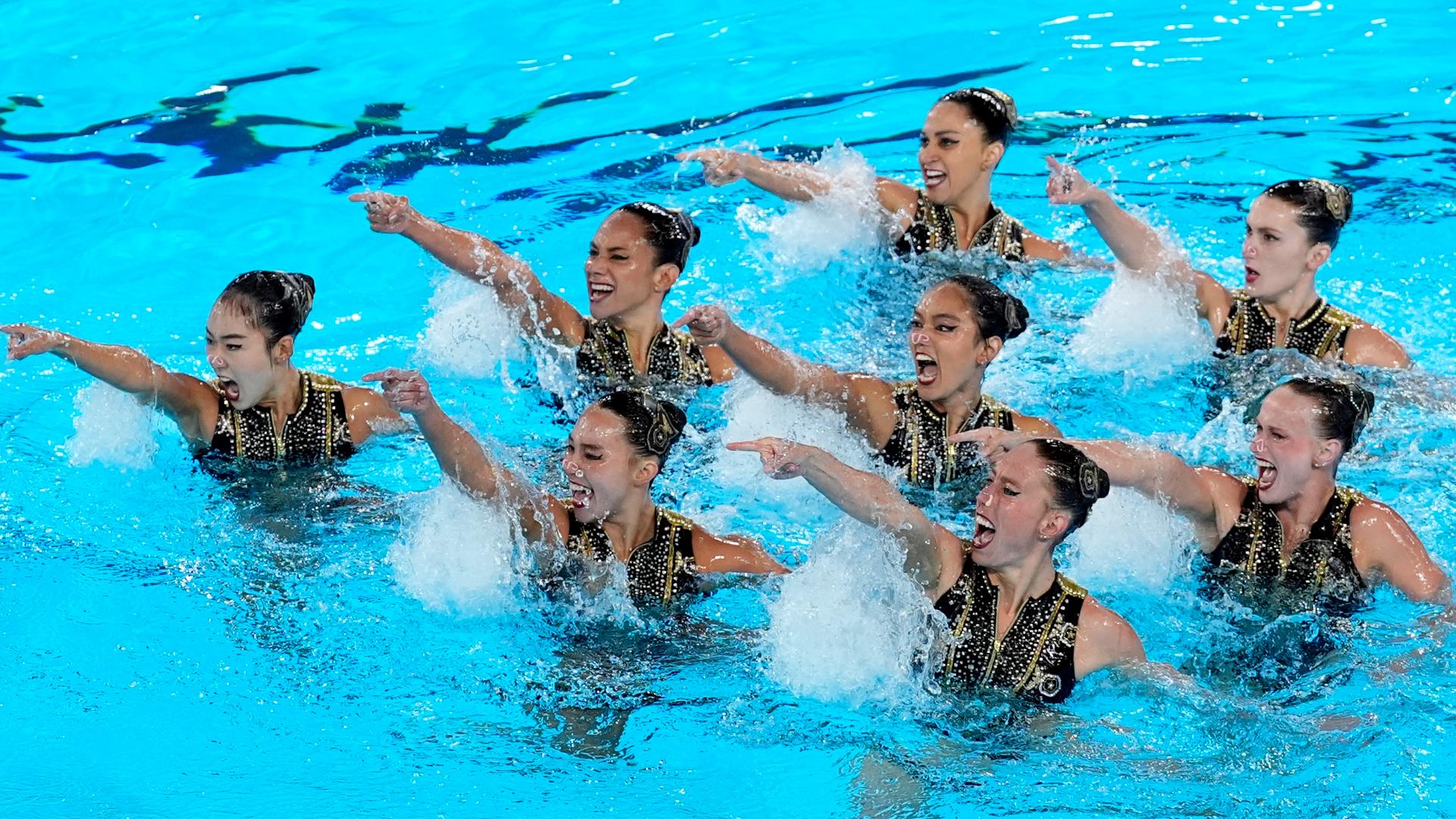 Team USA artistic swimmer Keana Hunter explains the hair gelling process and how to remove it.