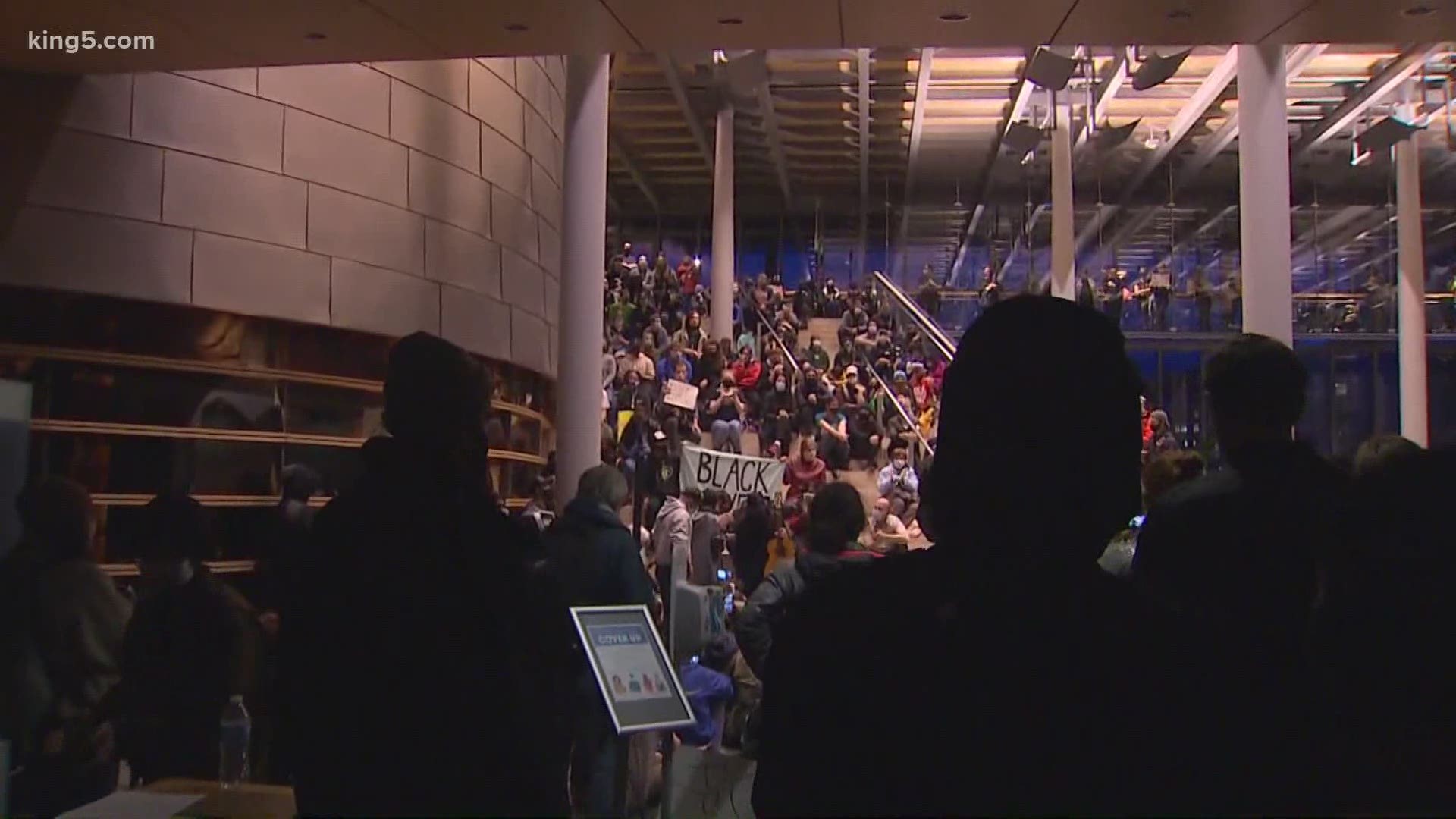 Protesters stormed Seattle City Hall, calling for the mayor's resignation after some violent protests over the last 11 days.