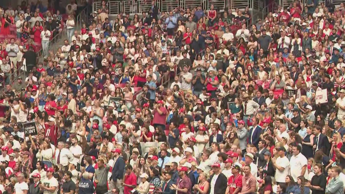 Who paid for the Charlie Kirk memorial service?