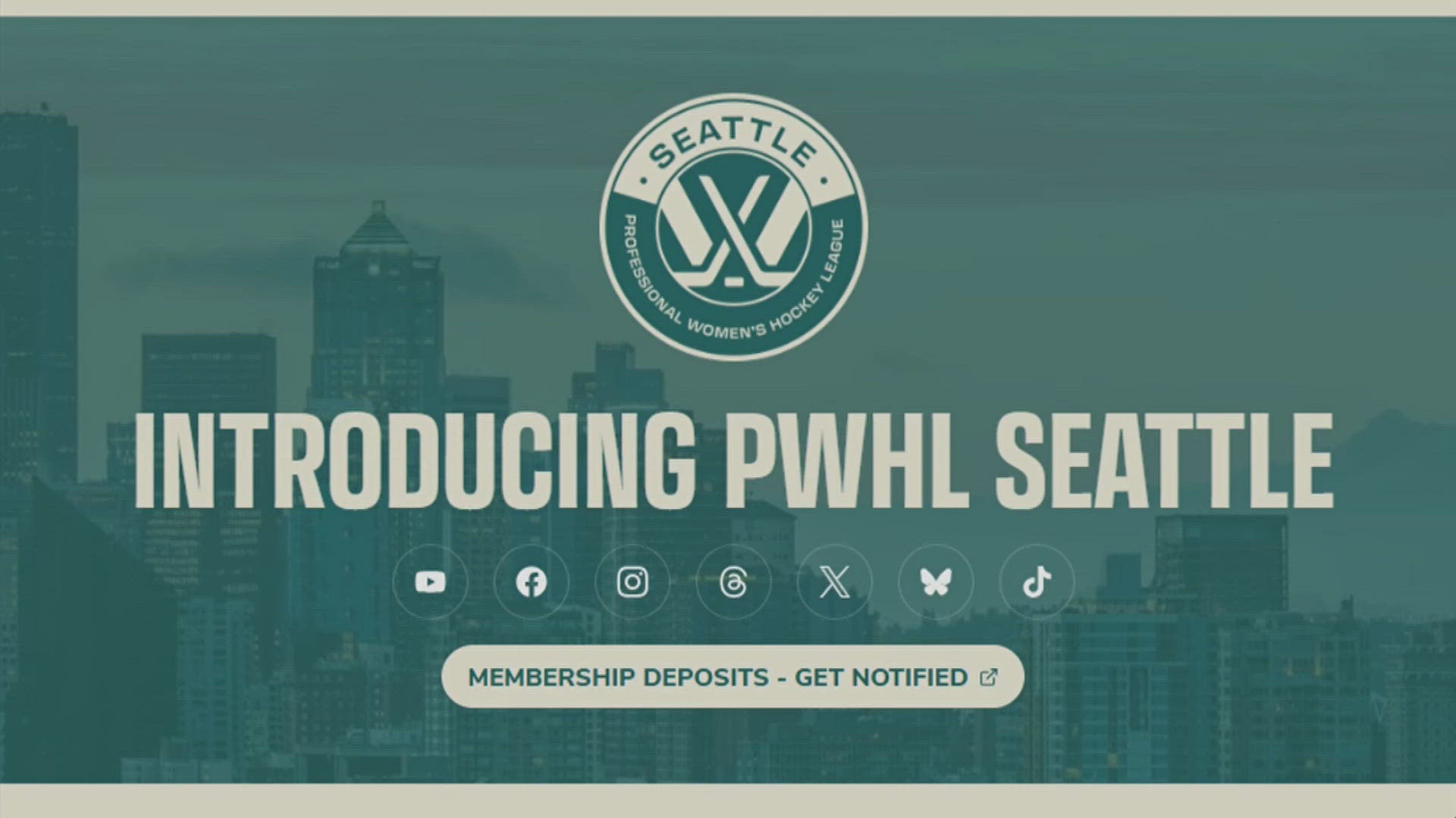 The team will play their home games at the Climate Pledge Arena as their first year as a franchise is set to be the 2025-26 PWHL season.