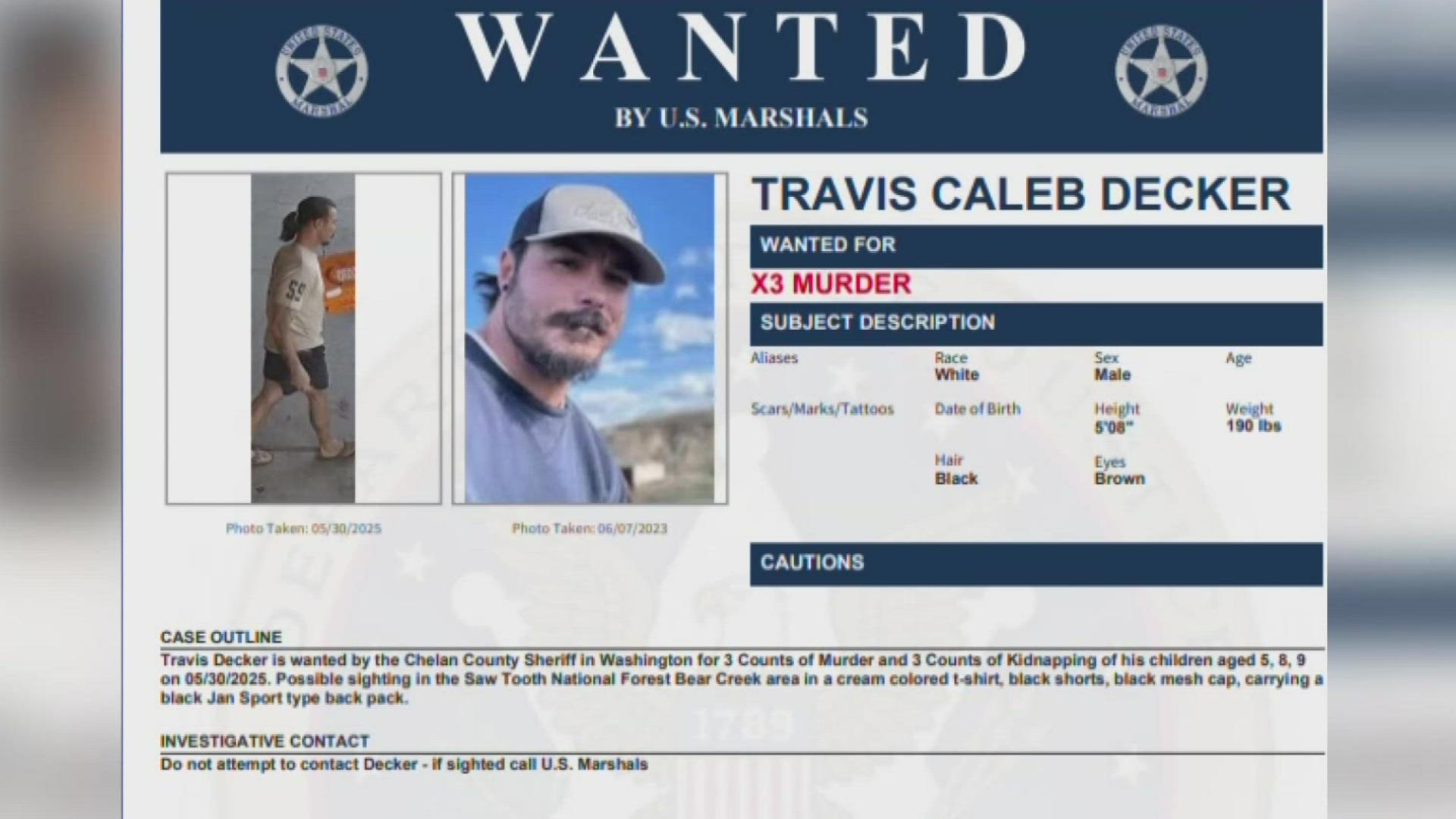 Decker manhunt focuses on Idaho's Sawtooth National Forest | kgw.com