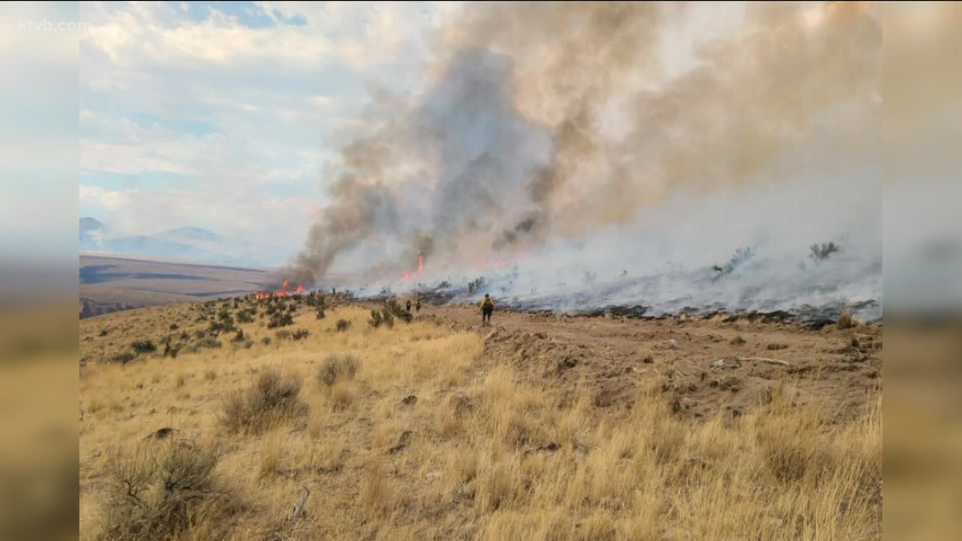 The fire burning near Juntura, Oregon is now 28 percent contained. It has blackened more than 47,000 acres.