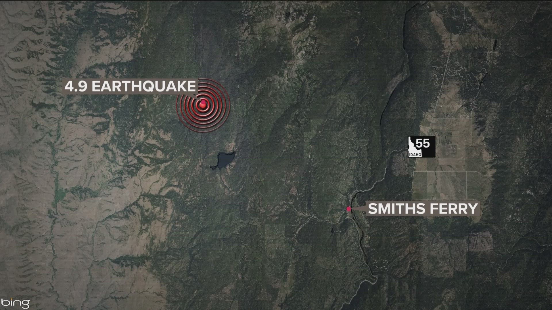 At 10:25 a.m. a 4.9 magnitude earthquake hit Idaho.