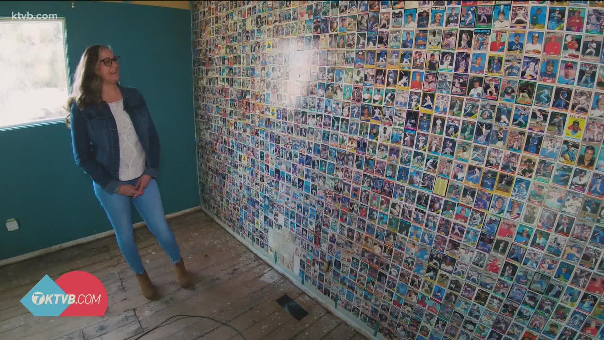 After buying a house on the Boise Bench, the Brodt found almost 1,600 retro baseball cards behind a wall.