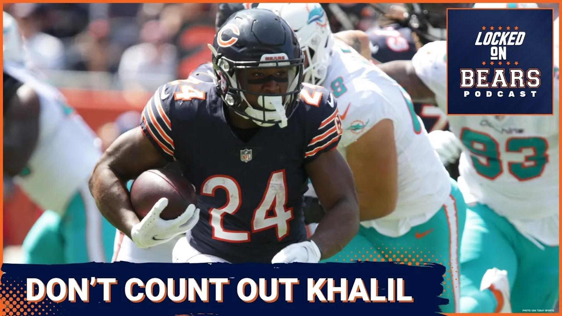 Khalil Herbert is a popular pick as a player on the bubble entering Chicago Bears training camp, but you shouldn't expect him to get cut our traded this preseason.