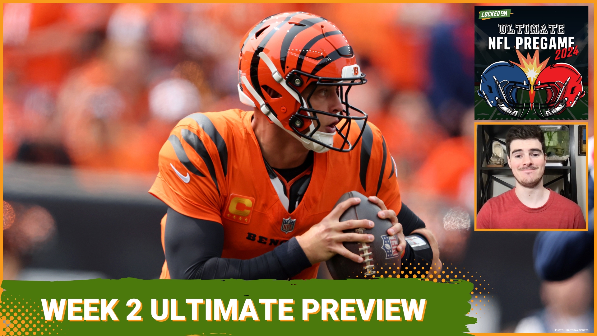 The Cincinnati Bengals will look to bounce back against the Kansas City Chiefs in Week 2, while Caleb Williams and C.J. Stroud face off in prime time.