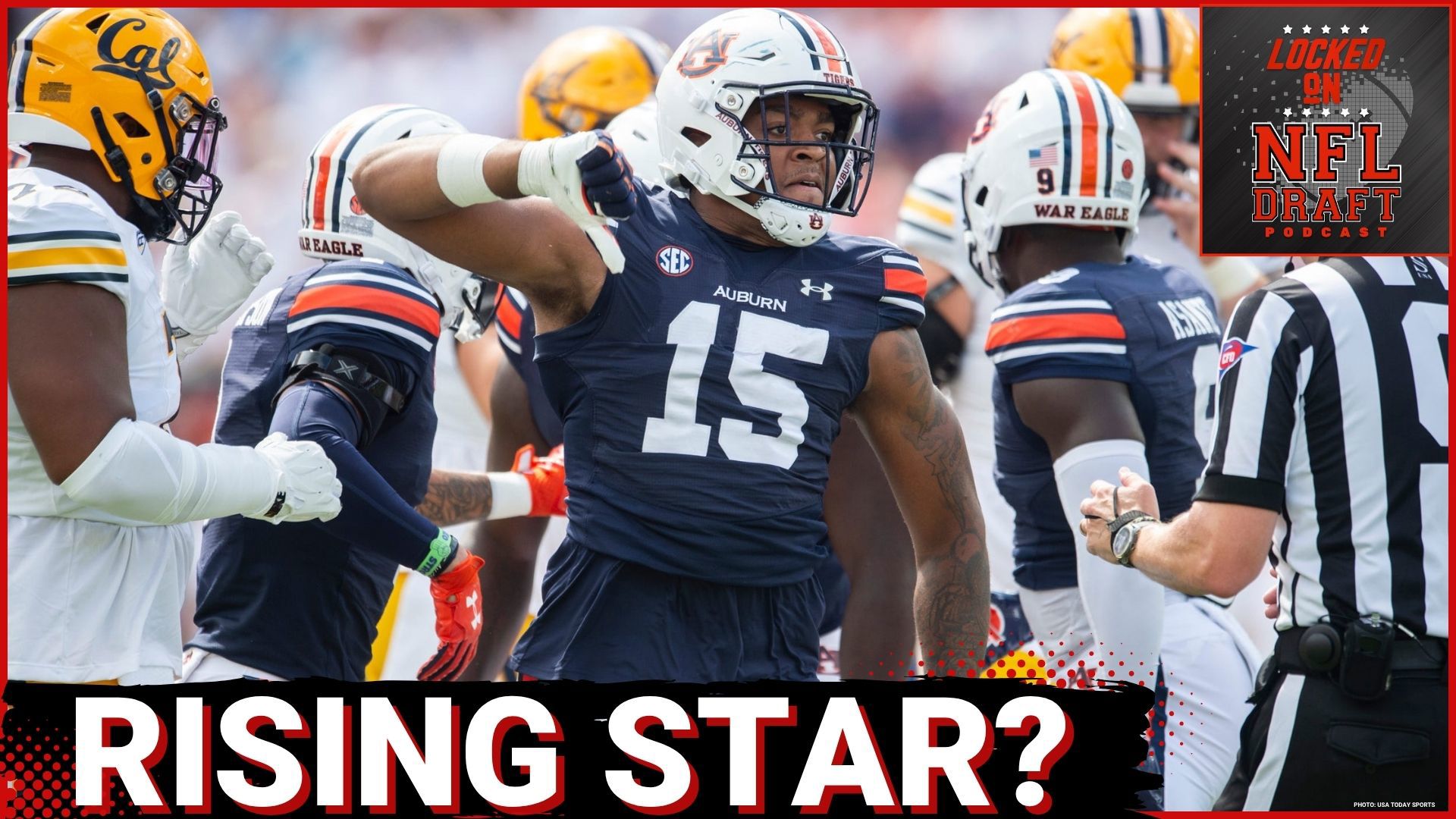 Auburn's Keldrick Faulk, Michigan's Derrick Moore, and Illinois' Gabe Jacas. Who's set to dominate the defensive line in the upcoming season?