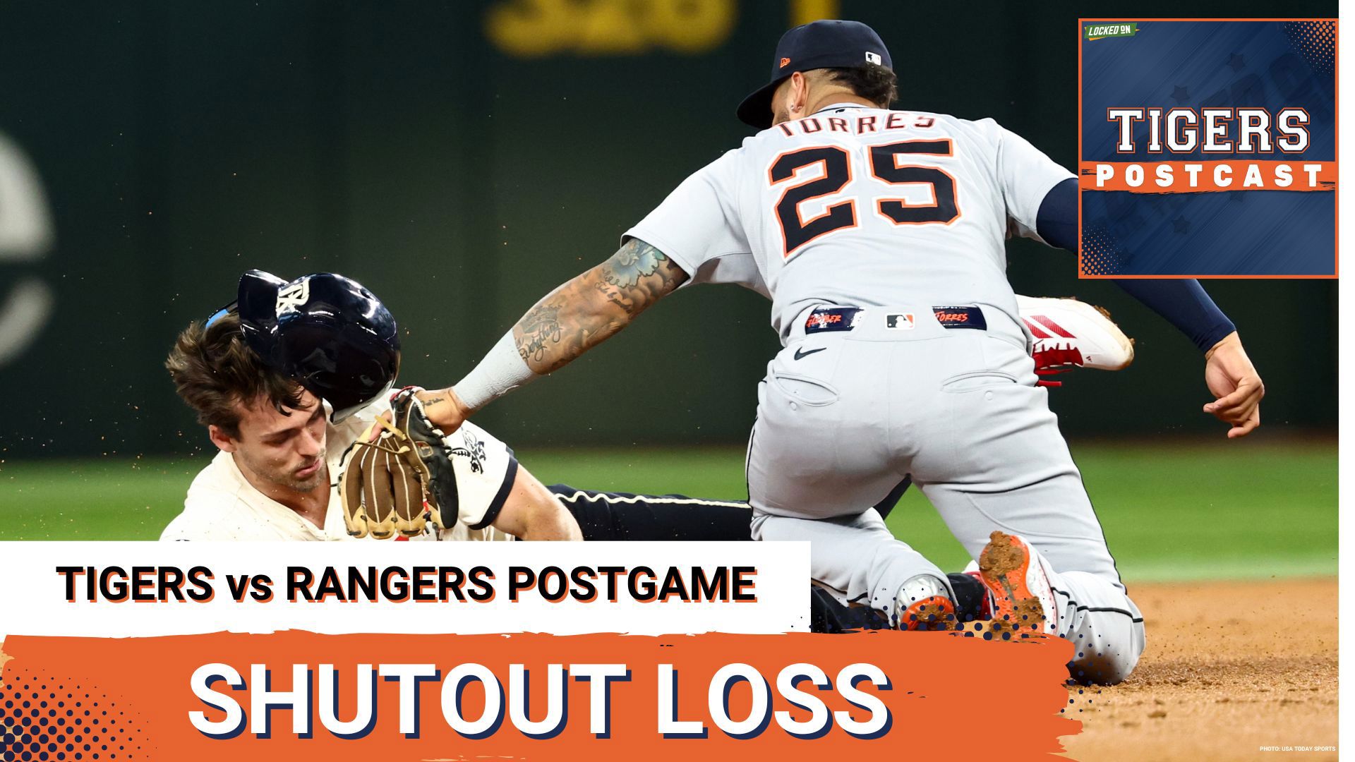 Detroit Tigers lose 2-0 to the Texas Rangers at Globe Life Field in Arlington, Texas.