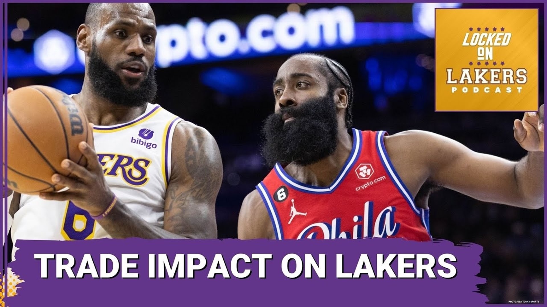 James on sale harden lakers