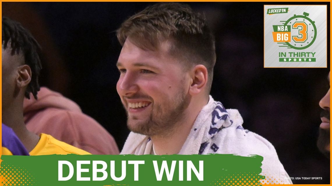 Luka Doncic Makes His Lakers' Debut Alongside LeBron James | The Big 3 ...