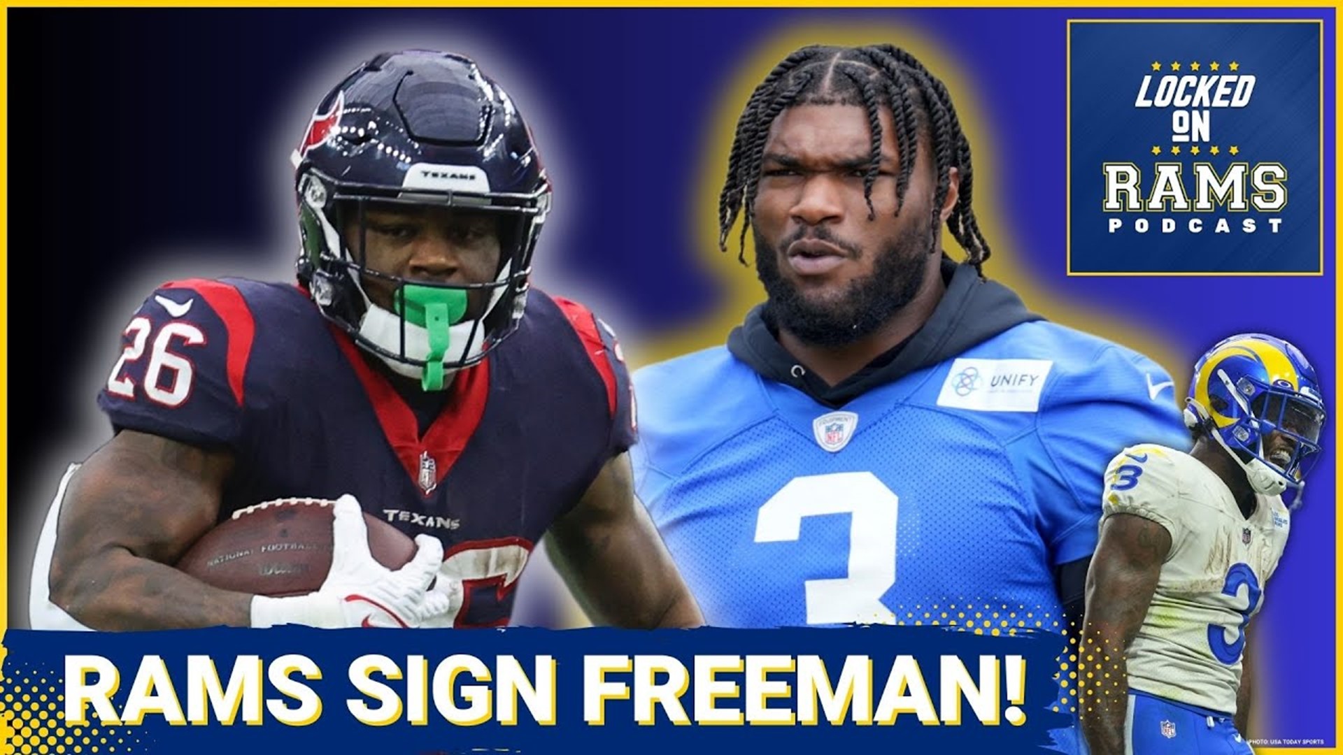 LA Rams sign veteran RB Royce Freeman one day after Sony Michel's  retirement