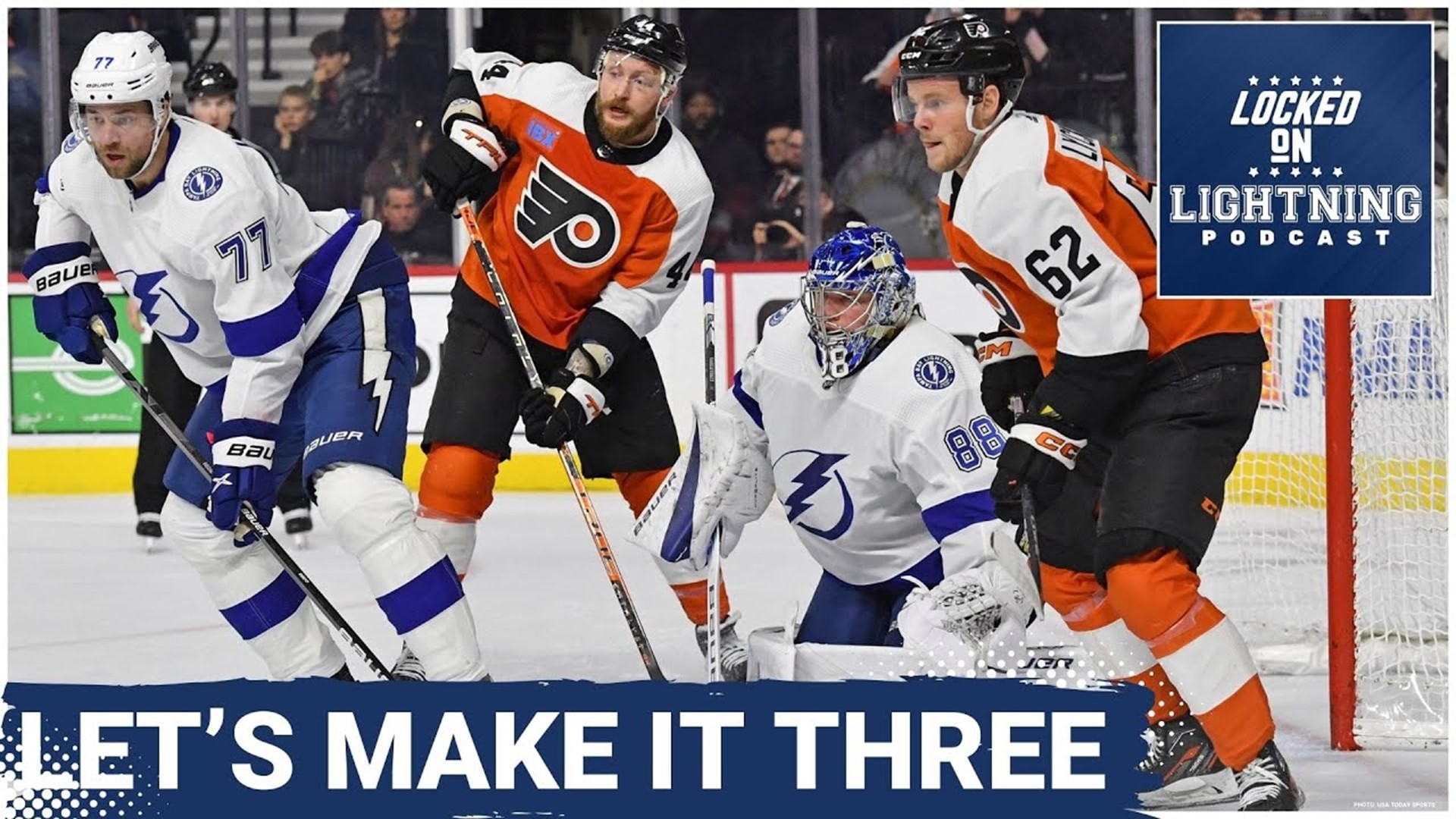 The Tampa Bay Lightning back up in Philly tonight against the pesky Flyers. The Bolts look to make it three wins in a row after picking up two over the weekend.