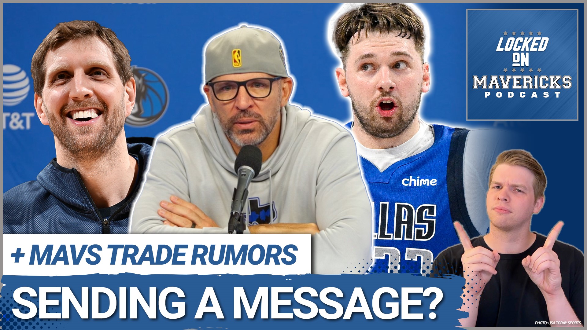 Nick Angstadt explains why Jason Kidd is sending the Dallas Mavericks Front Office a message about Luka Doncic, Kyrie Irving, and the Mavs current talent level.