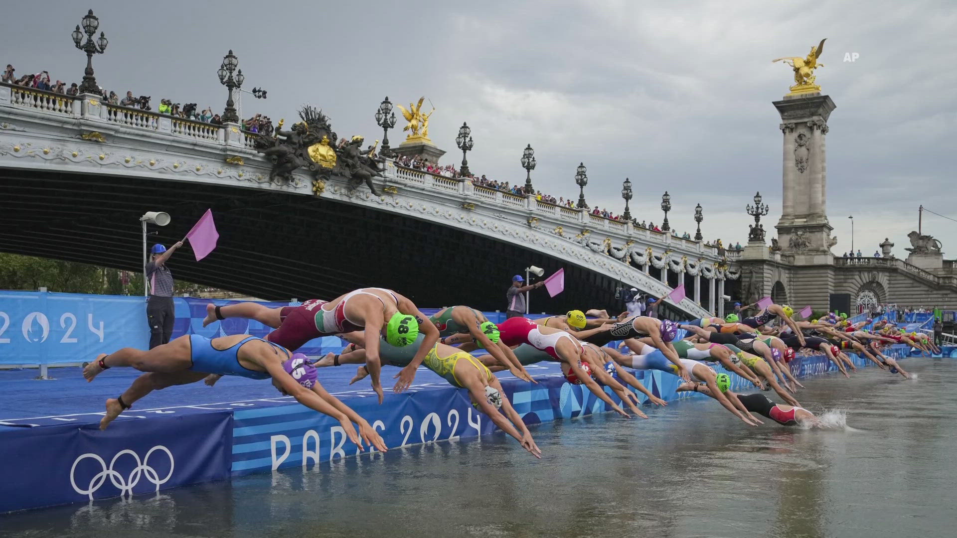 Training and the race were postponed because of water quality issues.