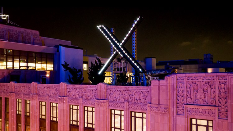 X Sign Removed From San Francisco Headquarters 