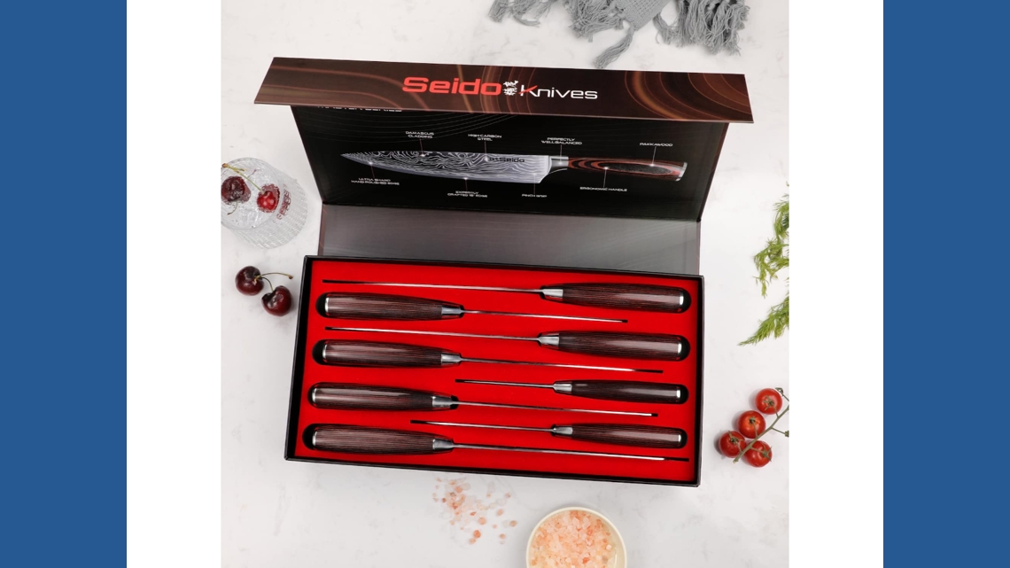 This Japanese handcrafted knife set is on sale for $110 for a limited time